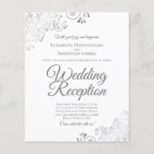Lacy Silver White Wedeption Reception BUDGET laden (Vorderseite)