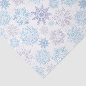 Lacy Snowflakes in Shades of Blue & Lila Seidenpapier (Ausschnitt)