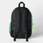 Lacy Sun Burst Bedruckter Rucksack (Rückseite)