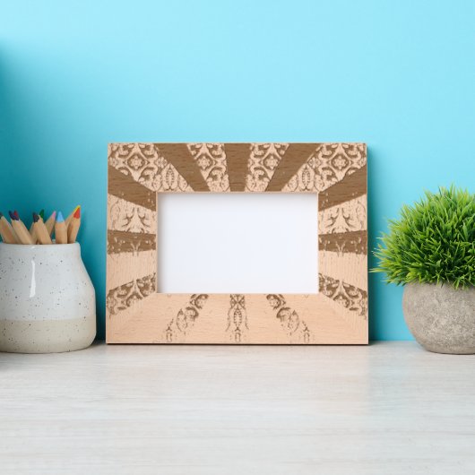 Lacy Sun Burst Geätzte Rahmen (Vorderseite)