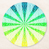 Lacy Sun Burst Runder Pappuntersetzer (Vorderseite)