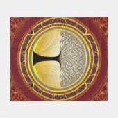 Lacy Tree of Life Fleecedecke (Vorderseite (Horizontal))
