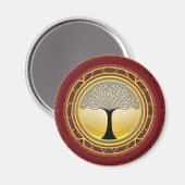 Lacy Tree of Life Magnet (Vorderseite/Rückseite)