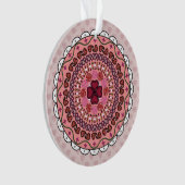 Lacy Valentine's Day Akryllische Ornament (Vorderseite)