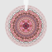 Lacy Valentine's Day Akryllische Ornament (Rückseite)