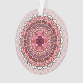 Lacy Valentine's Day Akryllische Ornament (Vorderseite)