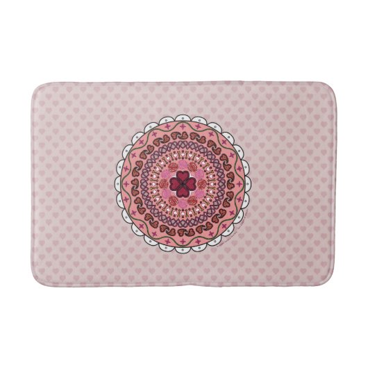 Lacy Valentine's Day Bath Mat Badematte (Vorderseite)