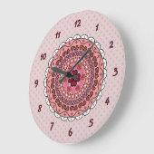 Lacy Valentine's Day Clock Große Wanduhr (Winkel)