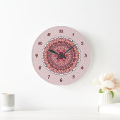 Lacy Valentine's Day Clock Große Wanduhr (Zuhause)