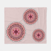 Lacy Valentine's Day Fleece Blanket (Vorderseite (Horizontal))