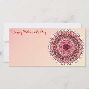 Lacy Valentine's Day Foto Card Feiertagskarte