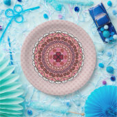 Lacy Valentine's Day Paper Plate Pappteller (Party)