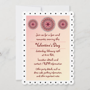 Lacy Valentine's Day Party Einladung