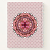 Lacy Valentine's Day Spiral Notebook Notizbuch (Rückseite)