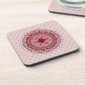 Lacy Valentine's Day Square Untersetzer (Linke Seite)