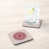 Lacy Valentine's Day Square Untersetzer (Rechte Seite)