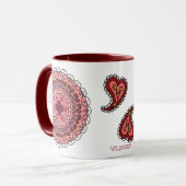 Lacy Valentine's Day Tasse (Vorderseite Links)
