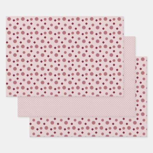 Lacy Valentine's Day Wrapping Paper Set Geschenkpapier Set (Set)