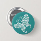 Lacy White Butterfly Button (Vorne & Hinten)