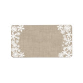 Lacy Winter Holiday Address Label Adressaufkleber (Vorne)