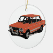 Lada - das sowjetische russische Auto Keramik Ornament (Links)