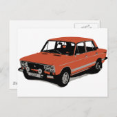 Lada - Das sowjetische russische Auto Postkarte (Vorne/Hinten)
