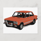 Lada - Das sowjetische russische Auto Postkarte (Vorderseite)