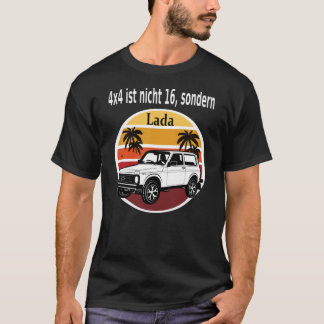 Lada Niva 4x4 Made in Russland Retro Autoliebhaber T-Shirt