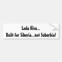 Lada Niva… errichtete für Sibirien… nicht Vororte!