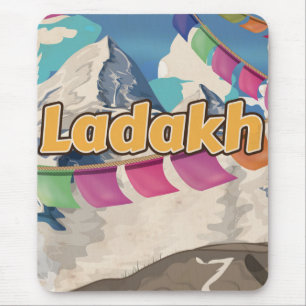 Ladakh, India Vintage Reiseplakat Mousepad