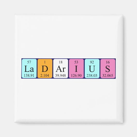 Ladarius Periodenmagnet Magnet (Vorne)