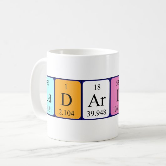 Ladarius Periodenname Tasse (Vorderseite Links)