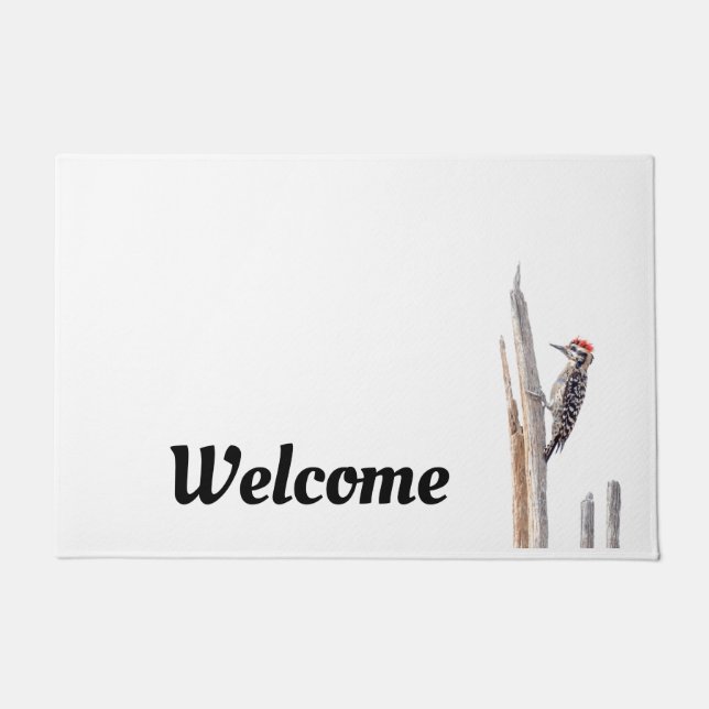 Ladder-Backed Woodpecker Fußmatte (Vorderseite)