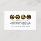 Ladder Brush-Malerei mit Handyman-Tools Visitenkarte (Rückseite)