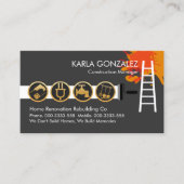 Ladder Brush-Malerei mit Handyman-Tools Visitenkarte (Vorderseite)