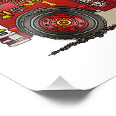 Ladder Fire Truck Fotodruck (Ecke)