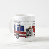 Ladder Fire Truck Kaffeetasse (Vorderseite Links)