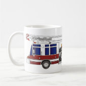 Ladder Fire Truck Kaffeetasse (Links)