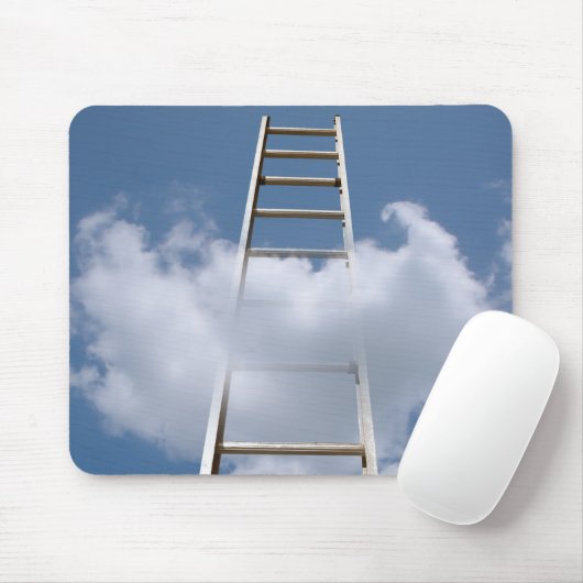 Ladder in Wolken Mousepad (Mit Mouse)