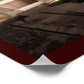 Ladder Loft & Rafters Old Barns Rural Photo Poster (Ecke)