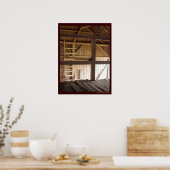 Ladder Loft & Rafters Old Barns Rural Photo Poster (Küche)