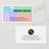 Ladder Paint Brush On Pastels Visitenkarte (Vorne/Hinten)