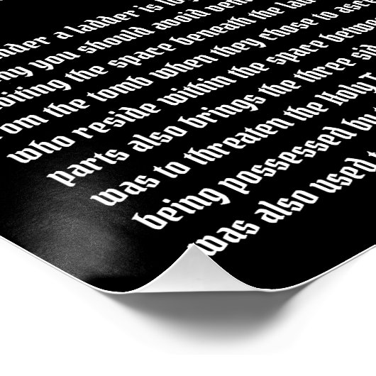 Ladder Superstition Poster (Ecke)