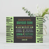 LADDER zum STARS Bar Bat Mitzvah Einladung (Stehend Vorderseite)