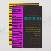 LADDER zur STARS Bar Bat Mitzvah Einladung (Vorne/Hinten)