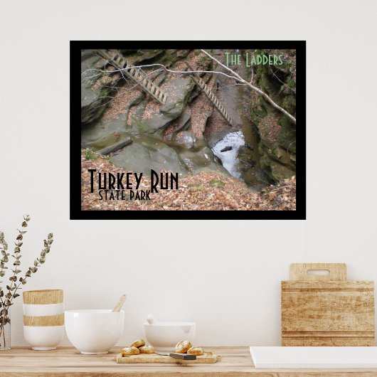 Ladders, Turkey Run Staat Park Poster (Küche)