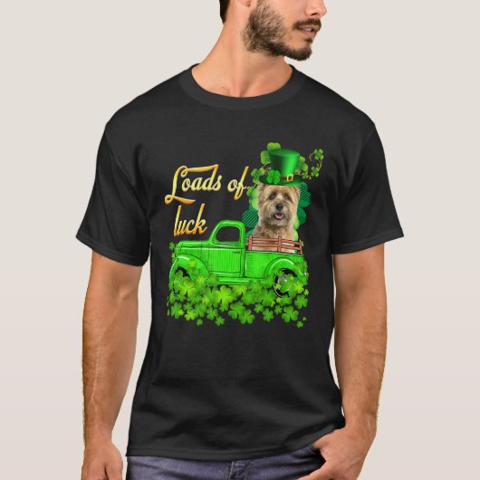 Lade Cairn Terrier St Patrick's Day T-Shirt (Vorderseite)