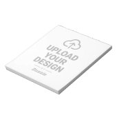 Lade dein Design hoch Notizblock (Rotiert)