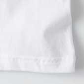 Lade dein Design hoch T-Shirt (Detail - Saum (in Weißt))