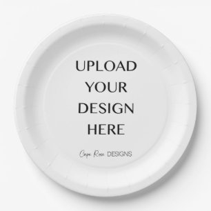 Lade Dein eigenes Design hoch  Pappteller